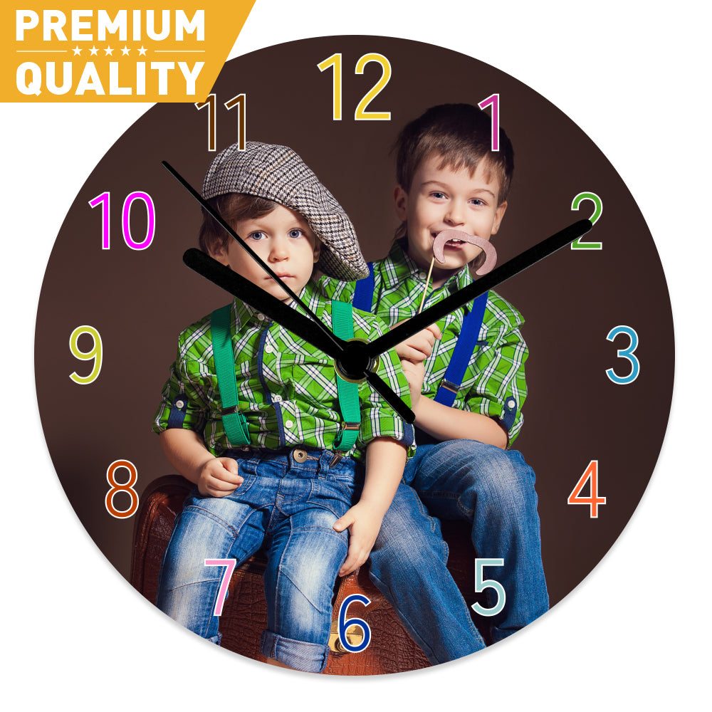 personalisierte Wanduhr mit Foto
