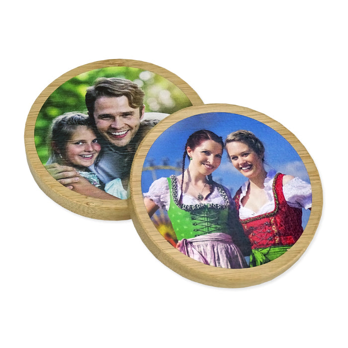 Flaschenöffner aus Bambus mit Foto bedrucken