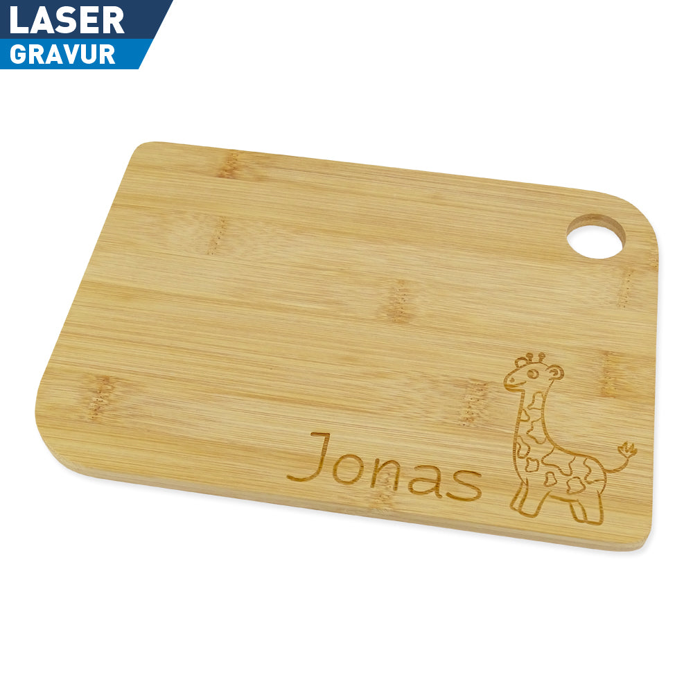 personalisiertes Schneidebrett mit Gravur