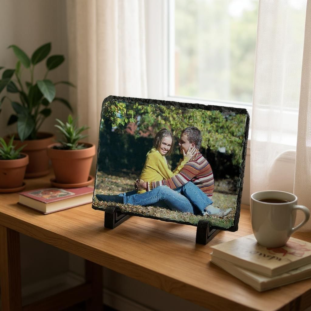 Schiefertafel mit Foto bedrucken