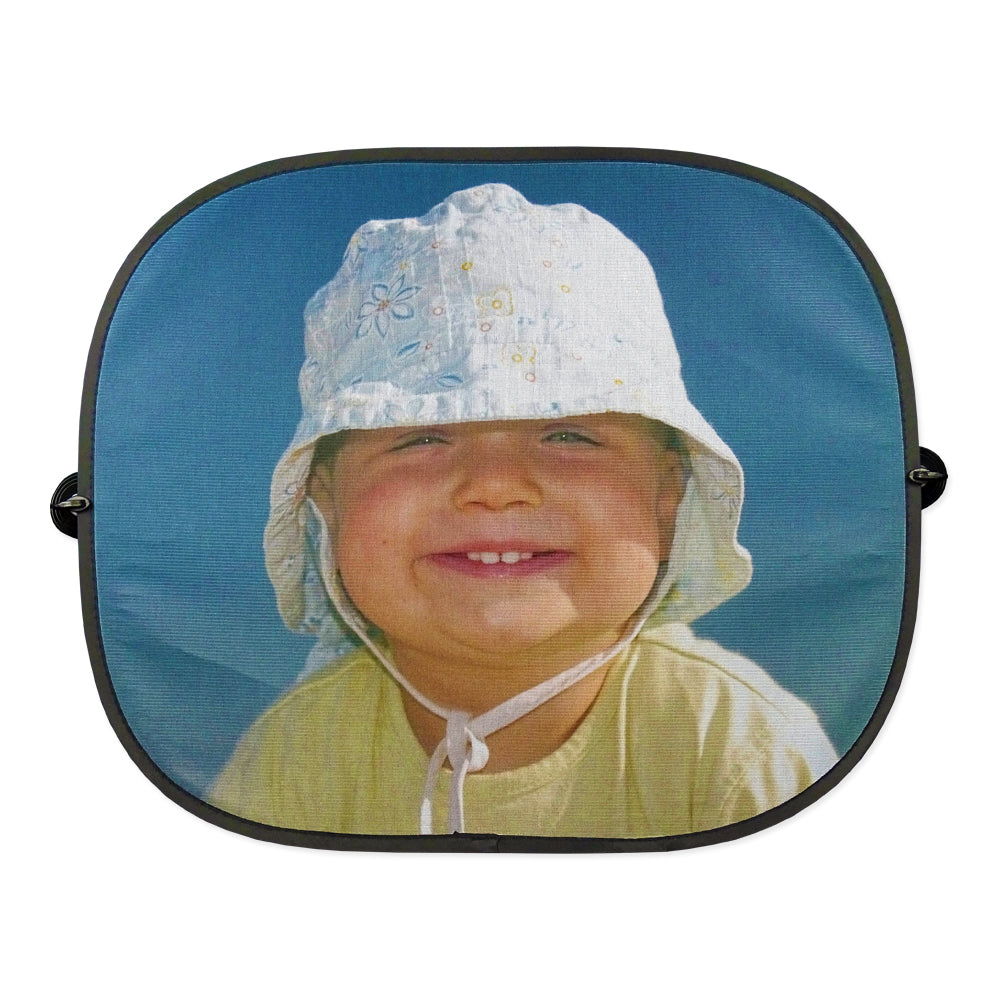 Sonnenblende bedrucken mit Foto und Namen