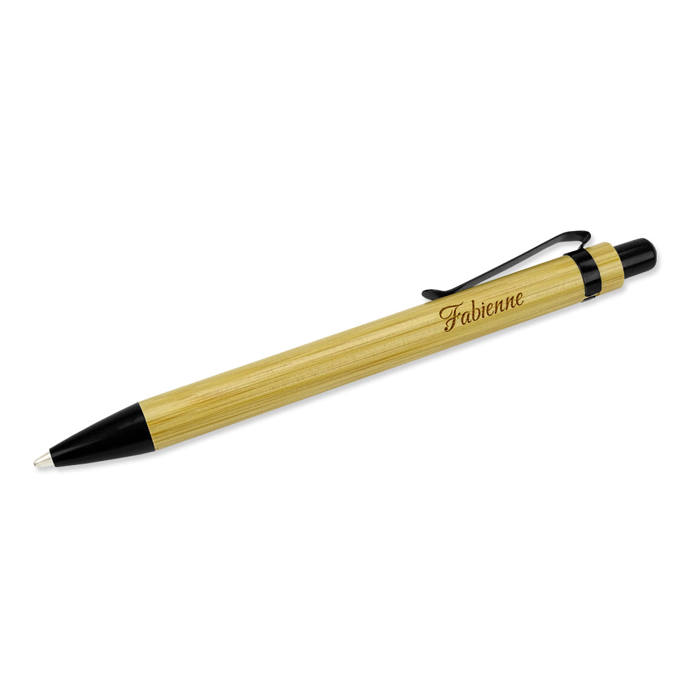 personalisierter Bambus Stift mit Name