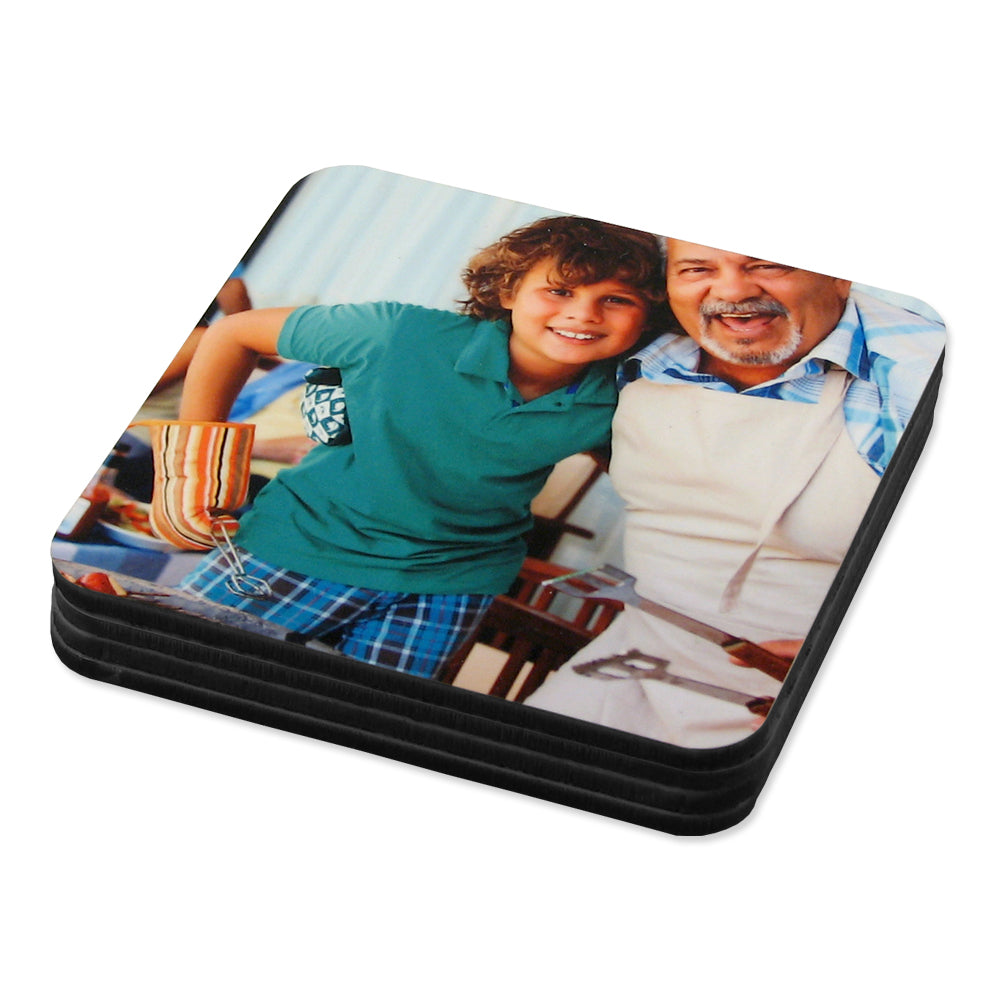 Untersetzer selbst gestalten mit Foto und Namen