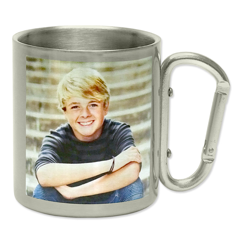 Tasse mit Karabiner bedrucken lassen