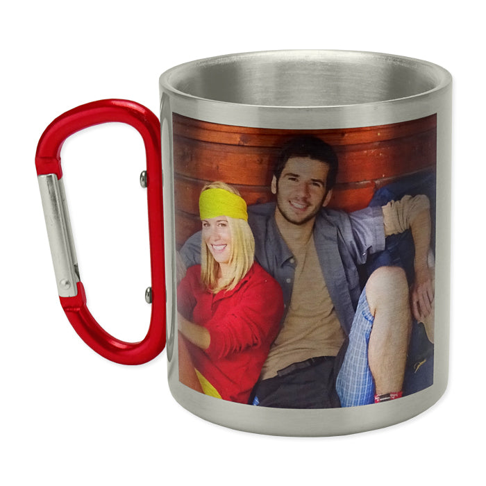 personalisierte Tasse mit Karabiner