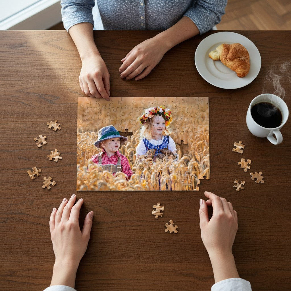 personalisiertes Puzzle mit Name und Foto