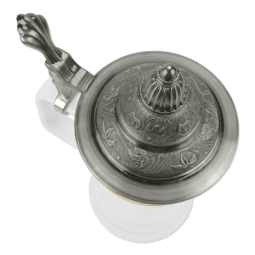 Bierkrug Metalldeckel