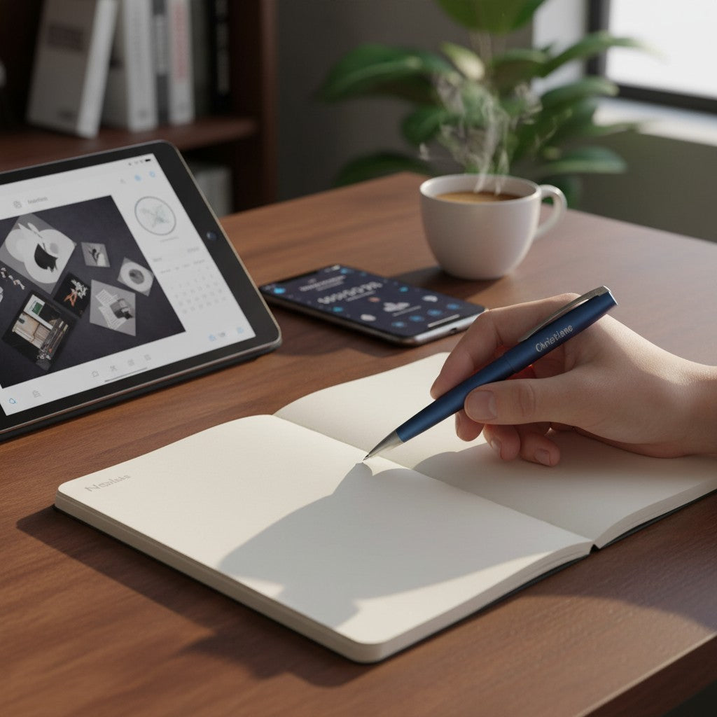 Stift aus Metall mit Gravur