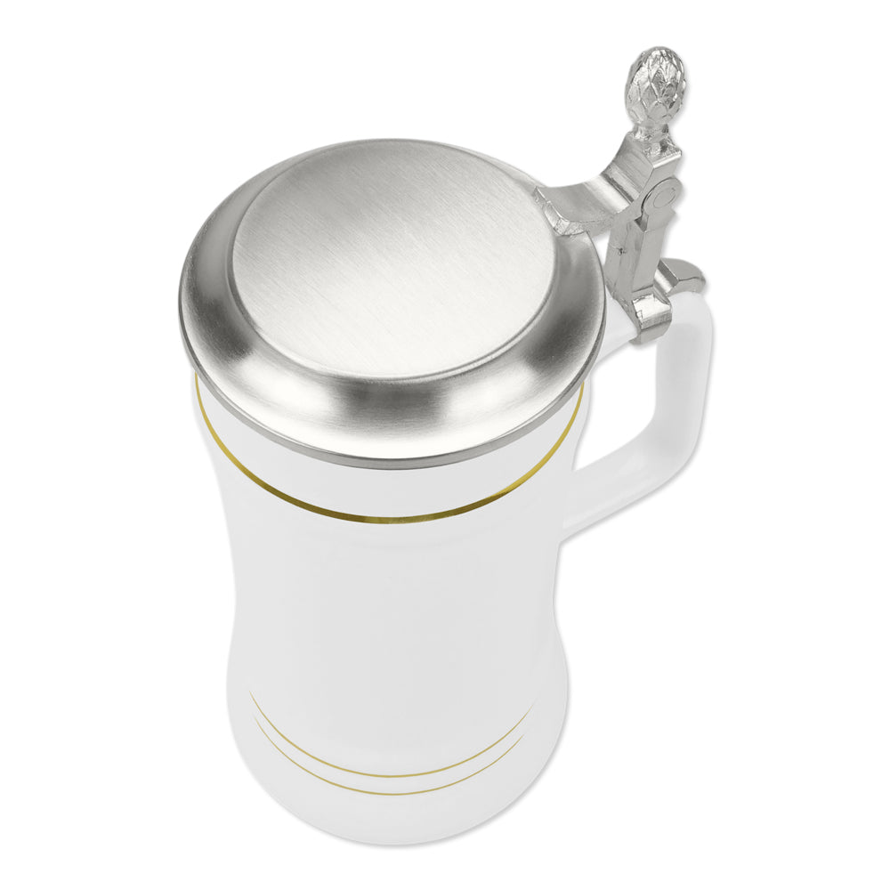 Zinndeckel Draufsicht