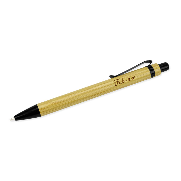 personalisierter Bambus Stift mit Name