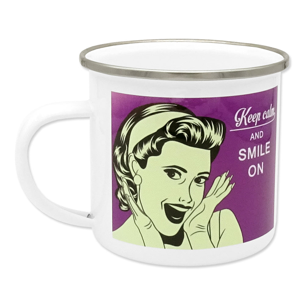 Emaille-Tasse bedrucken mit Foto oder Logo