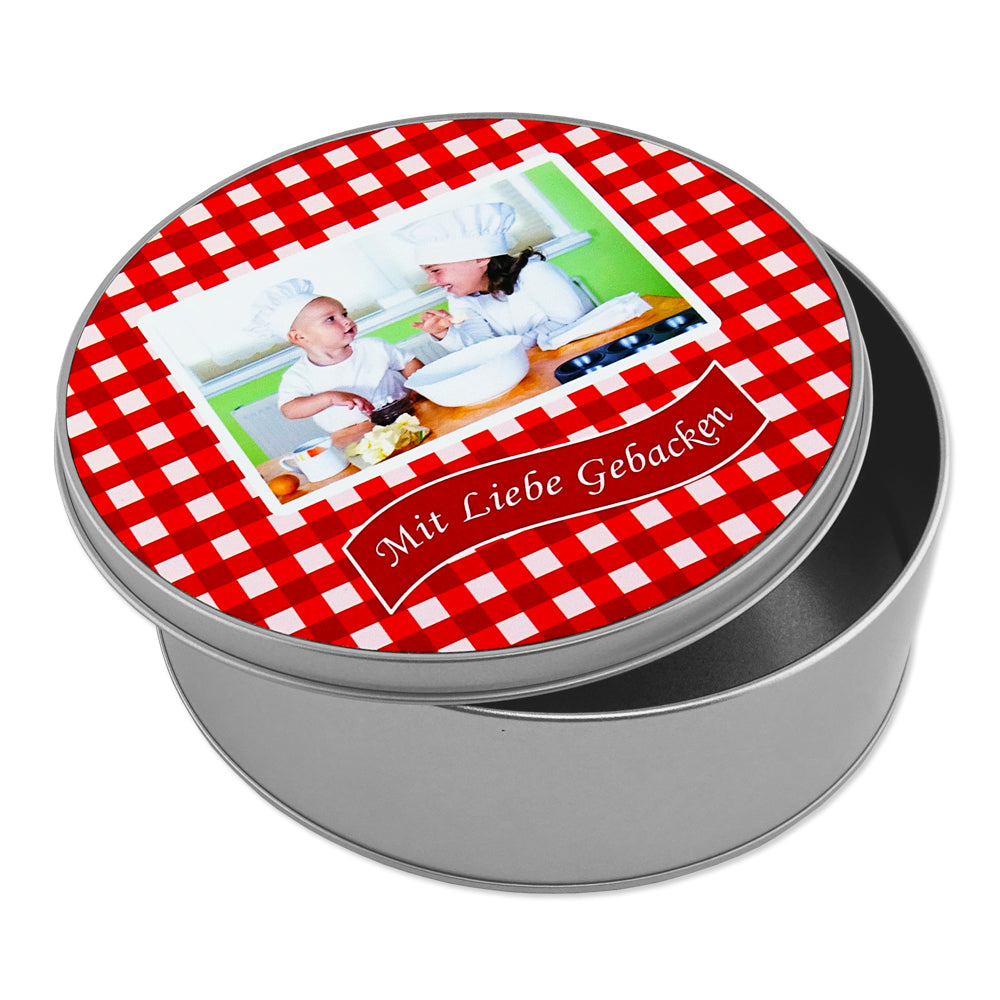 Keksdose mit eigenem Foto bedrucken