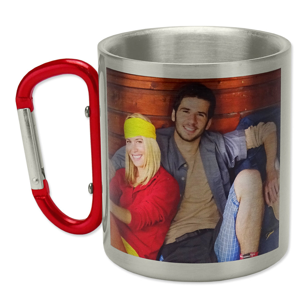 personalisierte Tasse mit Karabiner